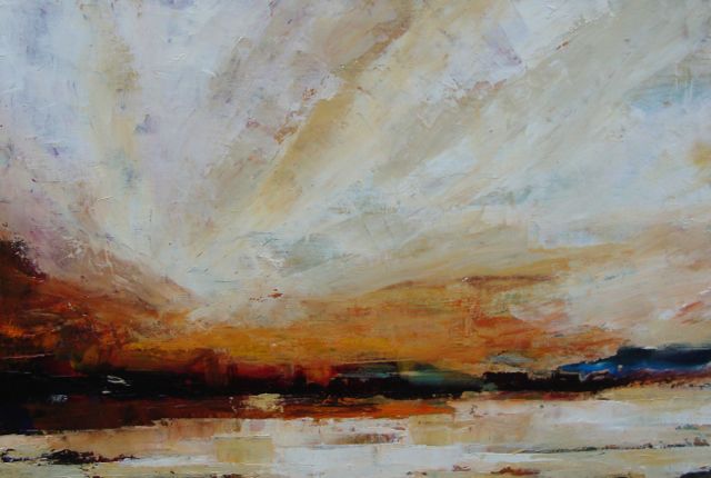 Mile Long Beach. Oil on canvas