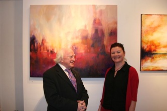 Opening at Dame Street Gallery, Dublin and Art Ireland, RDS, Dublin, photo 2