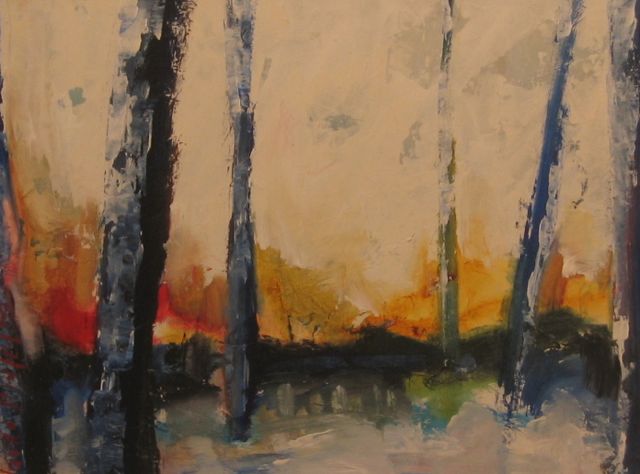 Snow Forest. Oil on Canvas