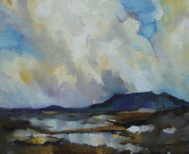 Sky Lake. Acrylic on canvas
