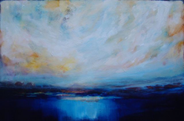 Into the Blue. Oil on canvas