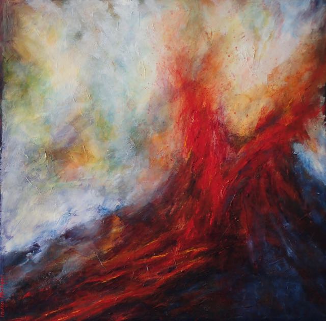 Chasing Volcanoes 90 x 90 cm