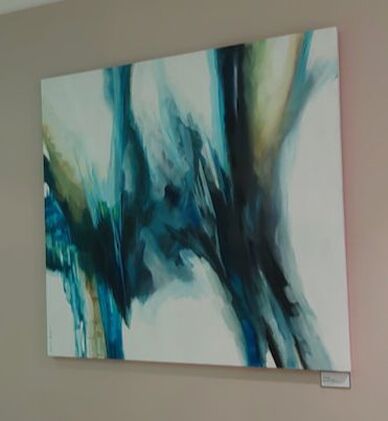 Diving, Oil on Canvas, 145cm x 145cm