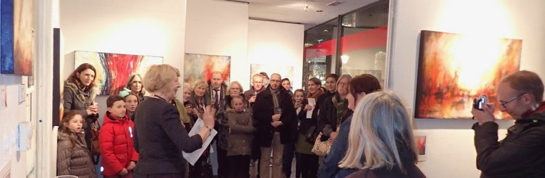 Opening of “Chasing Volcanoes”, Filmbase, Dublin, December 2016, photo 1
