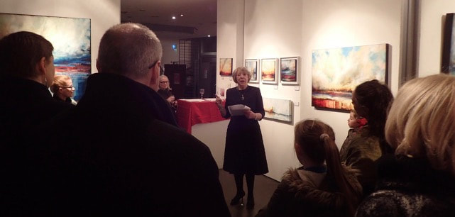 Opening of “Chasing Volcanoes”, Filmbase, Dublin, December 2016, photo 2