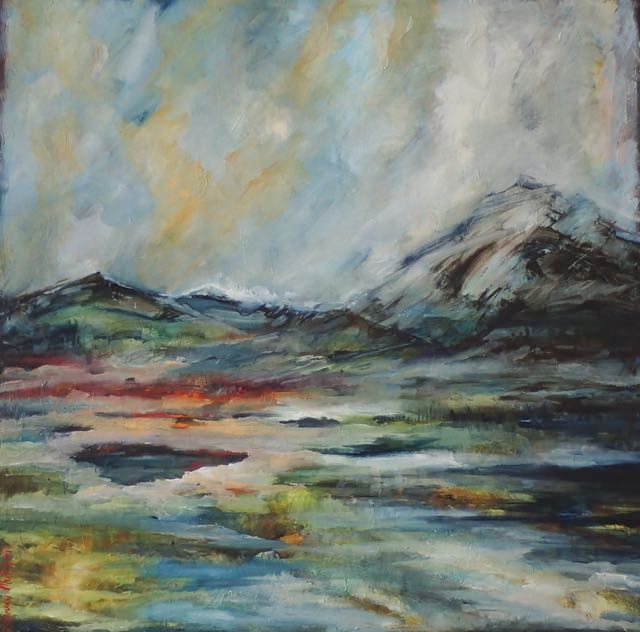 Winter after the Volcano 90 x 90 cm